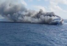 Indonesia Ferry Fire Leaves 5 Dead, 41 Missing After Blaze Off Madura Island
